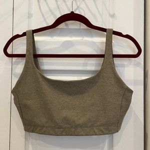 Outdoor Voices Double-Time Bra in Dark Green (Size L)